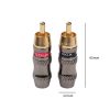 REXLIS TR026 2 PCS RCA Male Plug Audio Jack Gold Plated Adapter for DIY Audio Cable & Video cable - Image 4
