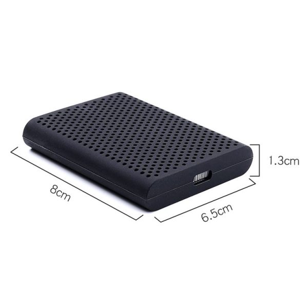 PT500 Scratch-resistant All-inclusive Portable Hard Drive Silicone Protective Case for Samsung Portable SSD T5, with Vents (Black) - Image 4