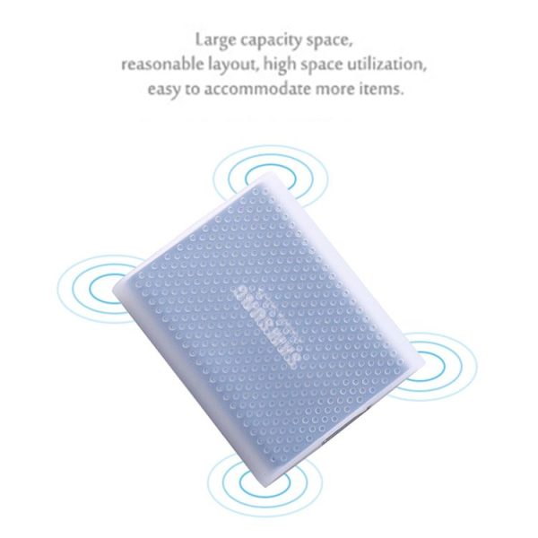 PT500 Scratch-resistant All-inclusive Portable Hard Drive Silicone Protective Case for Samsung Portable SSD T5, with Vents (Black) - Image 7