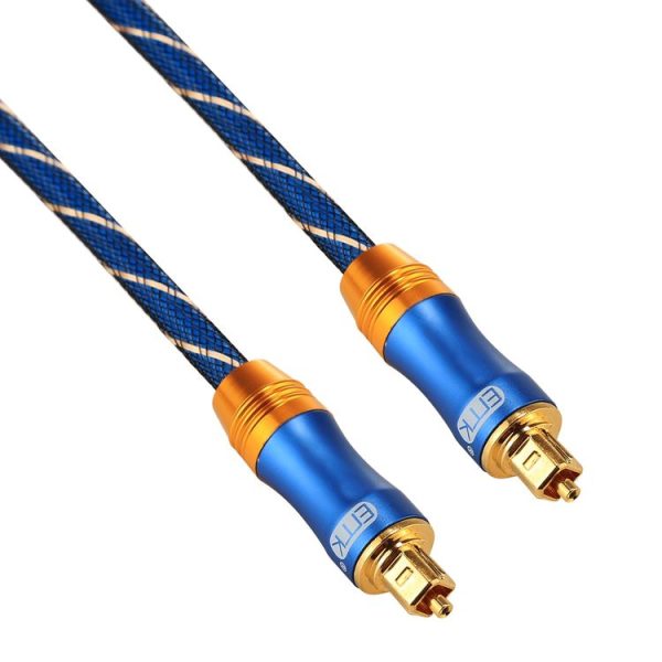 EMK LSYJ-A010 1m OD6.0mm Gold Plated Metal Head Toslink Male to Male Digital Optical Audio Cable - Image 2