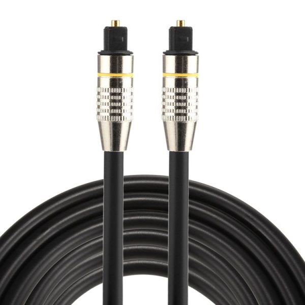 3m OD6.0mm Nickel Plated Metal Head Toslink Male to Male Digital Optical Audio Cable