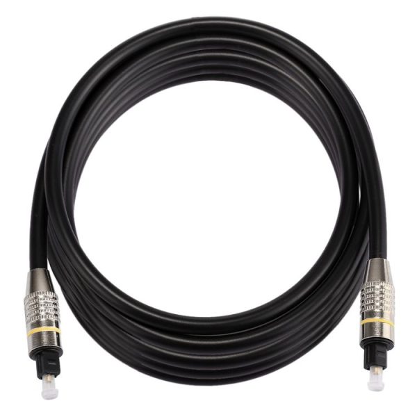 3m OD6.0mm Nickel Plated Metal Head Toslink Male to Male Digital Optical Audio Cable - Image 3