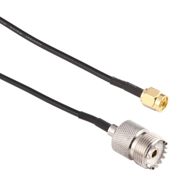 15cm UHF Female to SMA Male Adapter RG174 Cable - Image 3