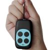 Colorful Four-Key Copying Remote Garage Door Gate Wireless Remote Control 433MHZ Copy Key Cloning Duplicator (Blue)