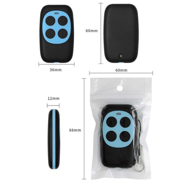 Colorful Four-Key Copying Remote Garage Door Gate Wireless Remote Control 433MHZ Copy Key Cloning Duplicator (Blue) - Image 3