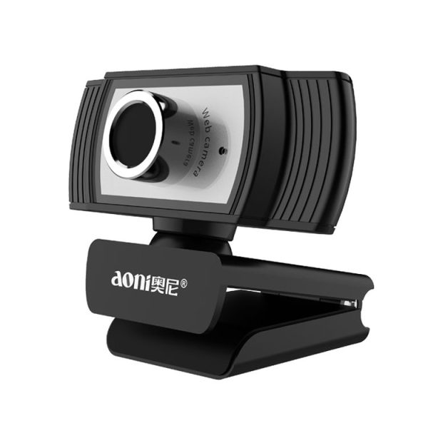 Aoni C33 Beauty FHD 1080P IPTV WebCam Teleconference Teaching Live Broadcast Computer Camera with Microphone, Drive-free Plug and Play (Black) - Image 2