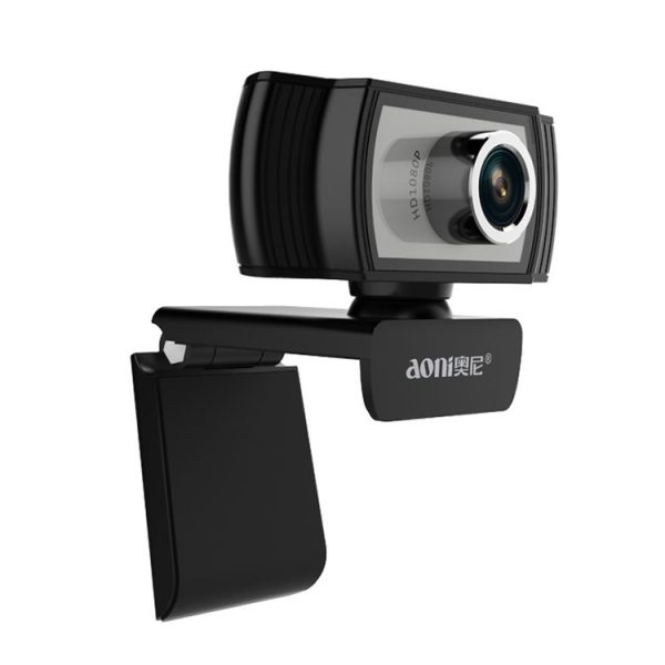 Aoni C33 Beauty FHD 1080P IPTV WebCam Teleconference Teaching Live Broadcast Computer Camera with Microphone, Drive-free Plug and Play (Black) - Image 3