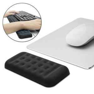Mechanical Keyboard Wrist Rest Memory Foam Mouse Pad, Size: Single Hand (Black)