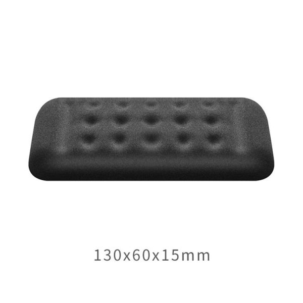 Mechanical Keyboard Wrist Rest Memory Foam Mouse Pad, Size: Single Hand (Black) - Image 3