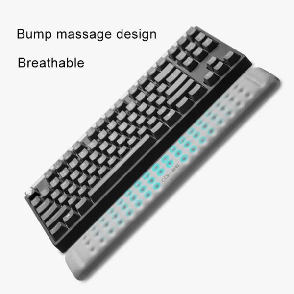 Mechanical Keyboard Wrist Rest Memory Foam Mouse Pad, Size: Single Hand (Black) - Image 5