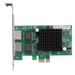 TXA020 Intel 82575 Dual RJ45 Ports NIC 10 / 100 / 1000 Gigabit PCI Express PCIE x1 Network Card Adapter
