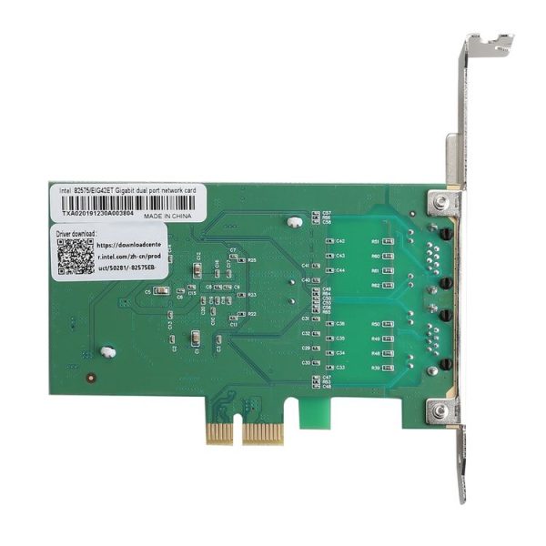 TXA020 Intel 82575 Dual RJ45 Ports NIC 10 / 100 / 1000 Gigabit PCI Express PCIE x1 Network Card Adapter - Image 3
