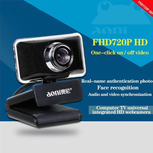 Aoni C11 720P 150-degree Wide-angle Manual Focus HD Computer Camera with Microphone - Image 10
