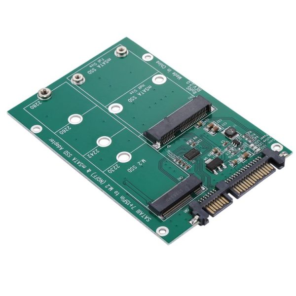 M.2 NGFF & mSATA SSD to SATA III 7+15 Pin Adapter Converter - Image 6
