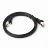 1m CAT7 10 Gigabit Ethernet Ultra Flat Patch Cable for Modem Router LAN Network - Built with Shielded RJ45 Connectors (Black) - Image 2