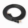 3m CAT7 10 Gigabit Ethernet Ultra Flat Patch Cable for Modem Router LAN Network - Built with Shielded RJ45 Connectors (Black) - Image 2