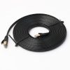 5m CAT7 10 Gigabit Ethernet Ultra Flat Patch Cable for Modem Router LAN Network - Built with Shielded RJ45 Connectors (Black) - Image 2