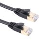 8m CAT7 10 Gigabit Ethernet Ultra Flat Patch Cable for Modem Router LAN Network - Built with Shielded RJ45 Connectors (Black) - Image 3