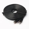 10m CAT7 10 Gigabit Ethernet Ultra Flat Patch Cable for Modem Router LAN Network - Built with Shielded RJ45 Connectors (Black) - Image 2