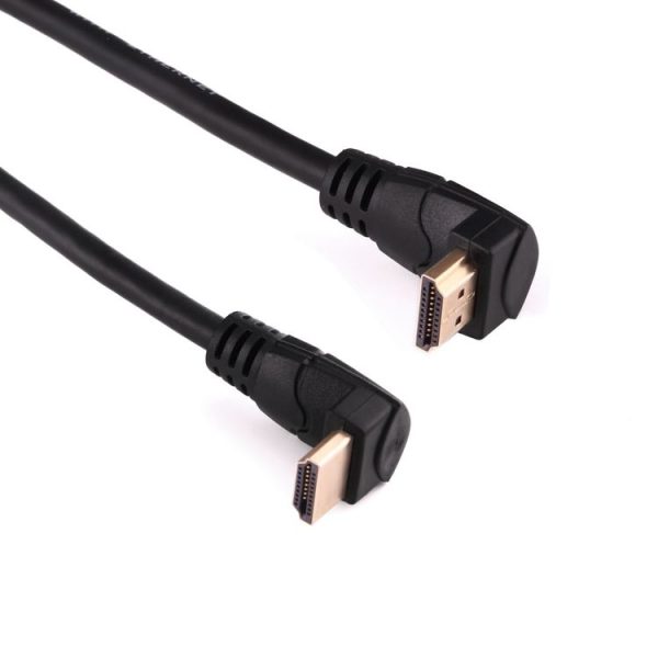 1.8m 4K*2K HDMI 2.0 Version High Speed 90 Degree Right Angle HDMI Male to 90 Degree Right Angle HDMI Male Cable with Ethernet - Image 2