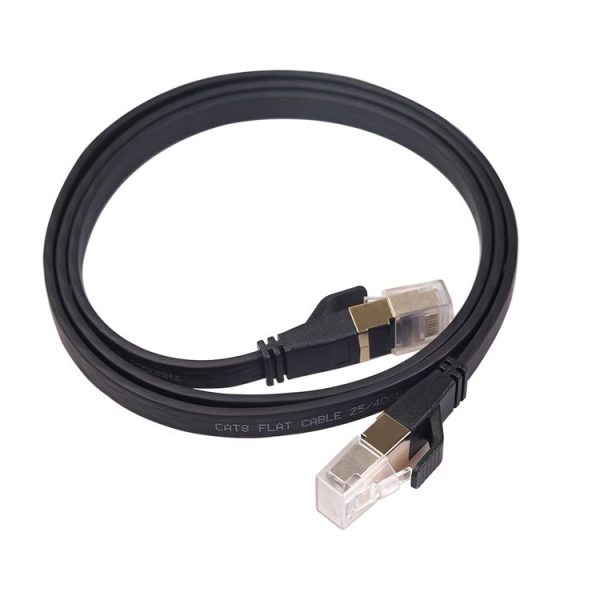 CAT8-2 Double Shielded CAT8 Flat Network LAN Cable, Length: 1.8m - Image 3