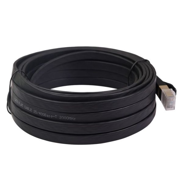 CAT8-2 Double Shielded CAT8 Flat Network LAN Cable, Length: 7.6m - Image 3