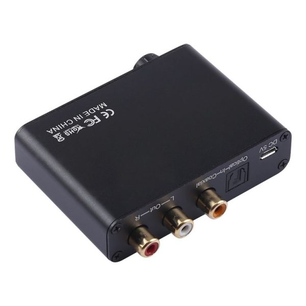 192KHz DAC Converter HD HIFI Optical to RCA+3.5mm Headphone 5.1 Channel Digital Audio Converter with Volume Control - Image 3