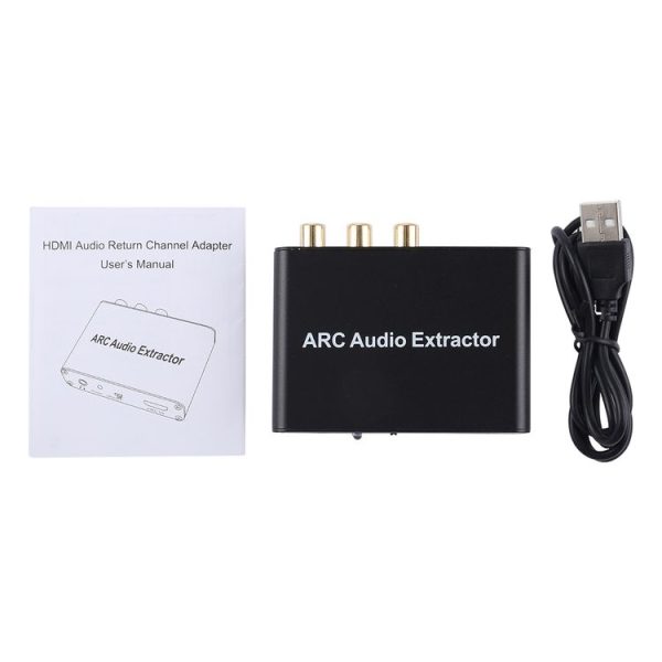 192KHz ARC Audio Extractor HDMI ARC to SPDIF + Coaxial + L / R Converter Audio Return Channel Adapter - Image 6