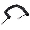 4 Core Male to Male RJ11 Spring Style Telephone Extension Coil Cable Cord Cable, Stretch Length: 2m (Black) - Image 2
