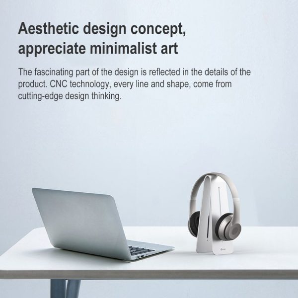Original Xiaomi Youpin IQUNIX H-Stand Universal Vertical Holder for Headset (Silver) - Image 6