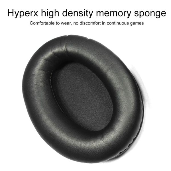 Kingston HXS-HSEP1 Headphone Earmuffs for HyperX Cloud Silver II (Black Red) - Image 3