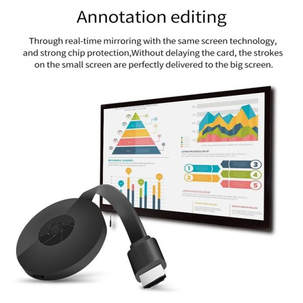 MiraScreen G2 Wireless WiFi Display Dongle Receiver Airplay Miracast DLNA 4K UHD RK3660 TV Stick for iPhone, Samsung, and other Smartphones (Black) - Image 7