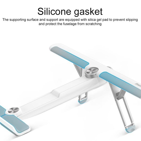 MOMAX KH2 FOLD STAND Elite Aircraft Computer Folding Holder Bracket (White) - Image 2
