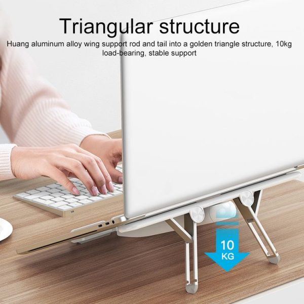 MOMAX KH2 FOLD STAND Elite Aircraft Computer Folding Holder Bracket (White) - Image 7