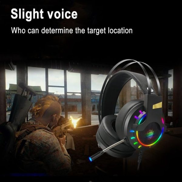 K3 Virtual 7.1 Stereo RGB Backlit Headset with Microphone (Black) - Image 5
