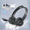 EKSA H12 3.5mm Head-mounted Noise Reduction Wired Headset with Microphone (Black) - Image 3