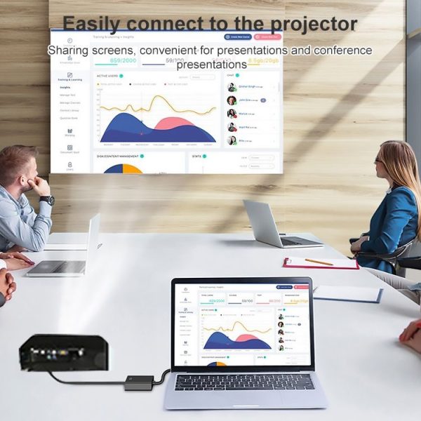 HDCO-VGAM2 1080P VGA Male to HDMI Female Converter with 3.5mm Audio Cable - Image 6