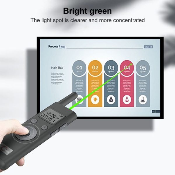 ASiNG A300 Green Light PPT Page Turning Pen Remote Control Demonstration Pen Wireless Presenter - Image 4