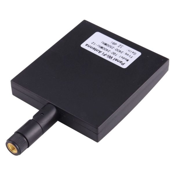 12dBi SMA Male Connector 2.4GHz Panel WiFi Antenna (Black) - Image 4