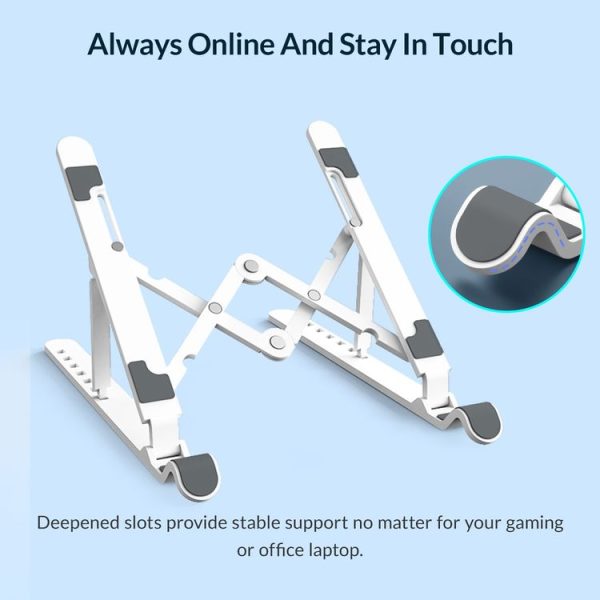 ORICO PFB-A23 ABS Foldable Laptop Stand (White) - Image 3