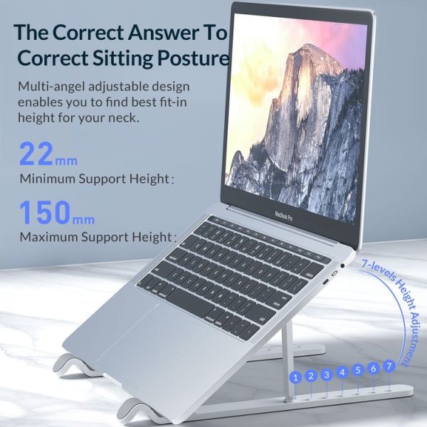 ORICO PFB-A23 ABS Foldable Laptop Stand (White) - Image 5