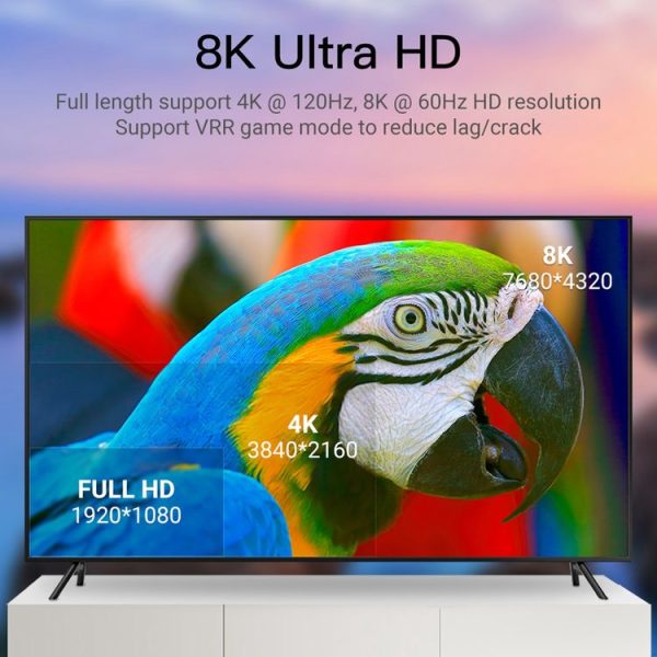8K 60Hz HDMI 2.1 Female to Mini DP Male Adapter - Image 7