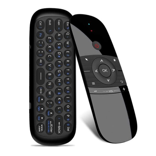 W1 Wireless QWERTY 57-Keys Keyboard 2.4G Air Mouse Remote Controller with LED Indicator for Android TV Box, Mini PC, Smart TV, Projector, HTPC, All-in-one PC / TV - Image 2