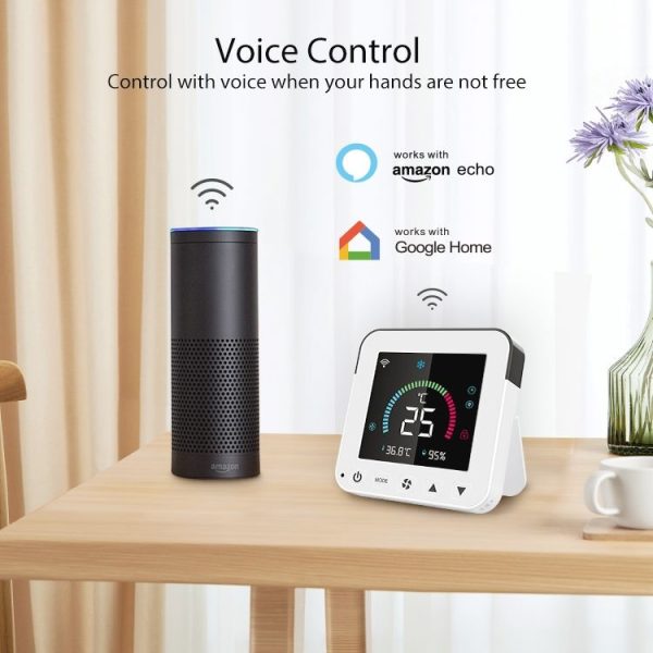 NEO NAS-RT01W WiFi Smart Color Screen Infrared Air Conditioner Controller Thermostat (White) - Image 12
