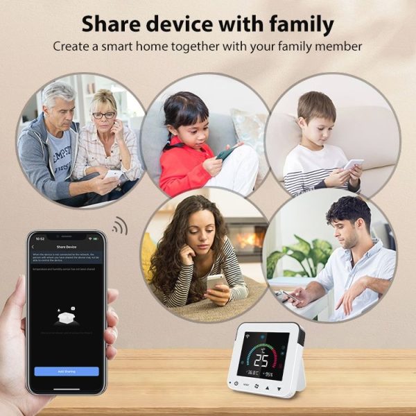 NEO NAS-RT01W WiFi Smart Color Screen Infrared Air Conditioner Controller Thermostat (White) - Image 13