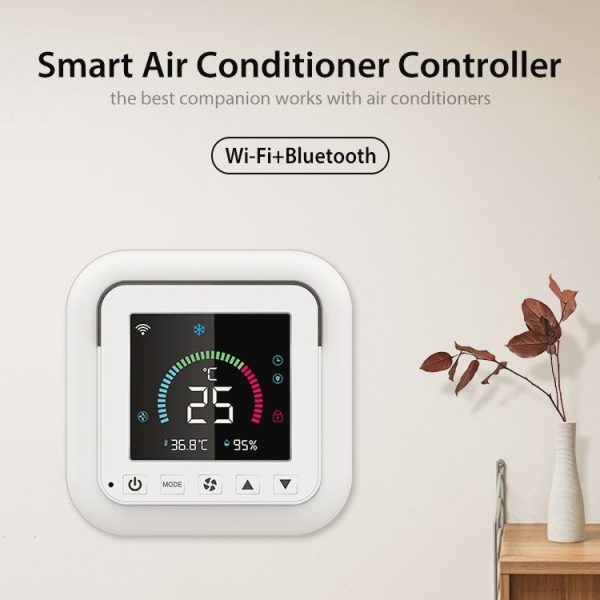 NEO NAS-RT01W WiFi Smart Color Screen Infrared Air Conditioner Controller Thermostat (White) - Image 3