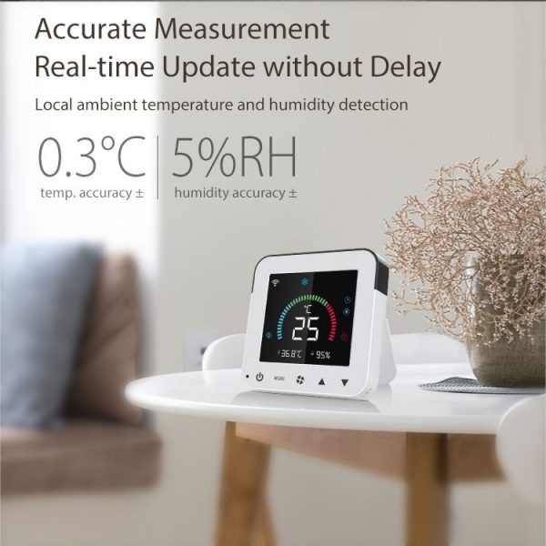 NEO NAS-RT01W WiFi Smart Color Screen Infrared Air Conditioner Controller Thermostat (White) - Image 9