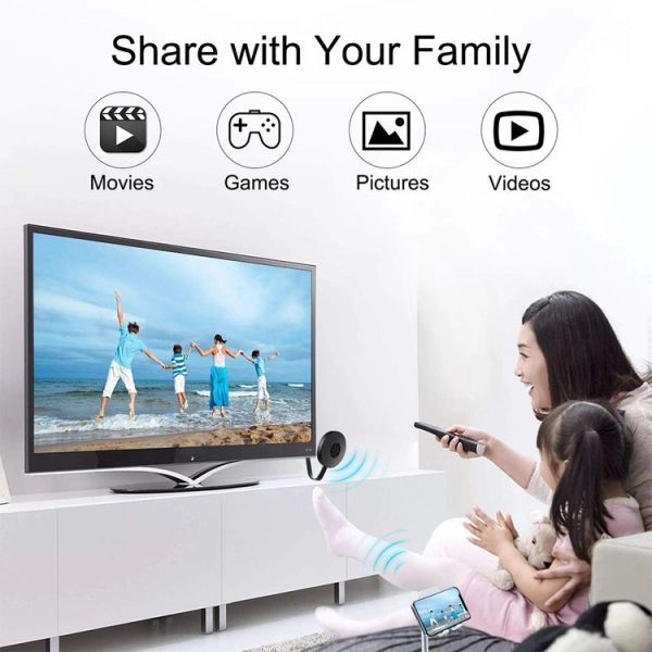 MiraScreen G2-4 Wireless WiFi Display HDMI Dongle Receiver Airplay Miracast DLNA 1080P HD TV Stick - Image 6