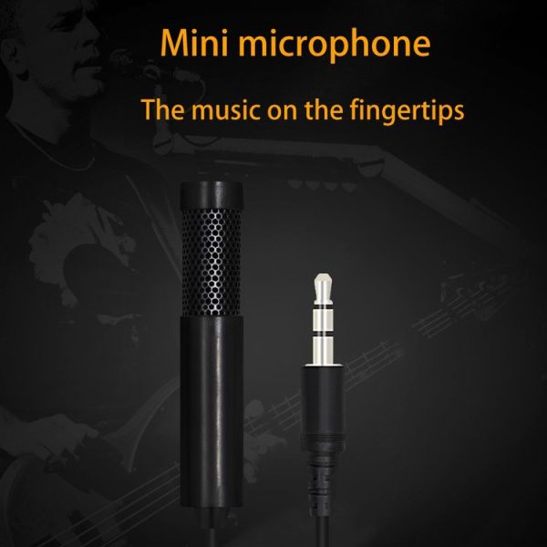 Yanmai SF555 Mini Professional 3.5mm Jack Studio Stereo Condenser Recording Microphone, Cable Length: 1.5m, Compatible with PC and Mac for Live Broadcast Show, KTV, etc. (Black) - Image 3