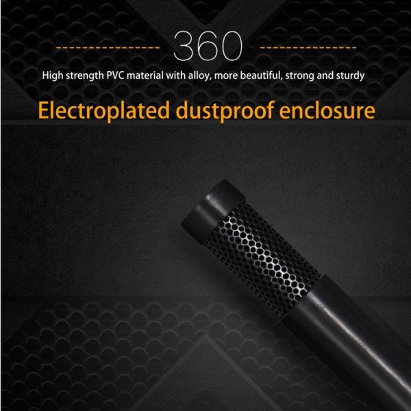 Yanmai SF555 Mini Professional 3.5mm Jack Studio Stereo Condenser Recording Microphone, Cable Length: 1.5m, Compatible with PC and Mac for Live Broadcast Show, KTV, etc. (Black) - Image 5